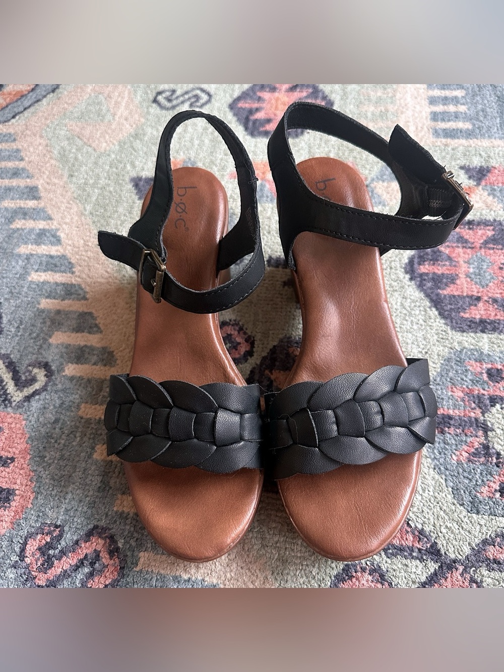 B.O.C. Platform Sandals - Size 7 (38 wide)